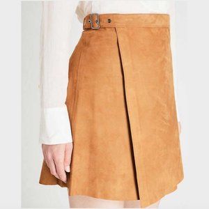 Theory Suede Wrap Skirt